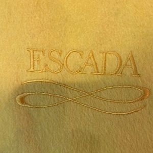 Escada bright yellow cashmere scarf (large)